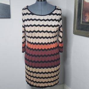 Melonie T. Long Sleeve Sweater Dress - Large